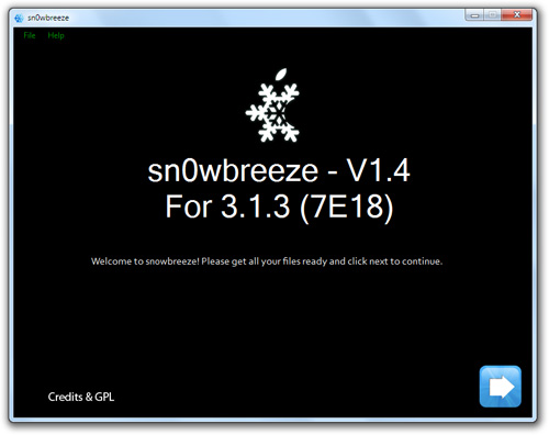 sn0wbreeze-3.1.3 sn0wbreeze 3.1.3 v1.4