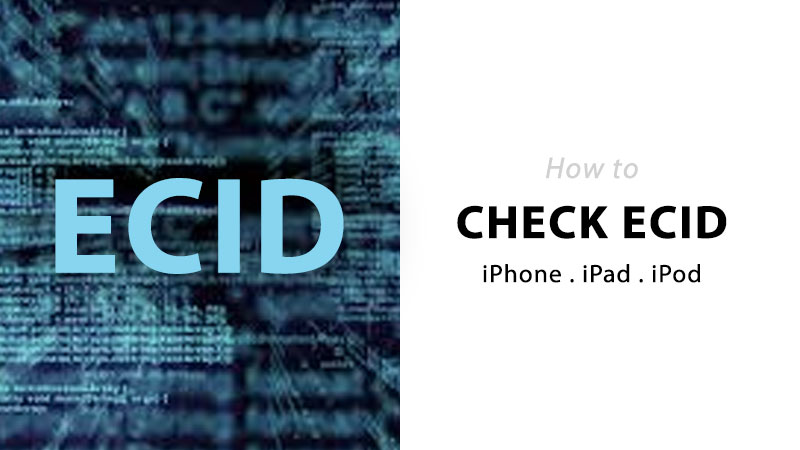 how to check ecid of iphone and ipad