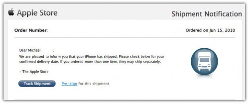 iPhone 4 pre-orders shippment