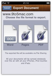 iwork pages iphone