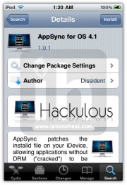 appsync 4.1 for iOS 4.1