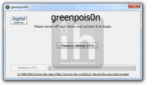 greenpois0n jailbreak iPhone 4 3gs 1
