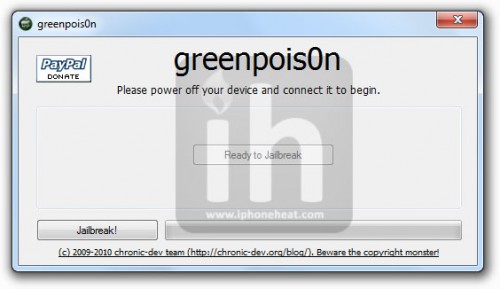 greenpois0n jailbreak iPhone 4 3gs
