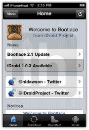 install android 2.2.1 froyo on iPhone