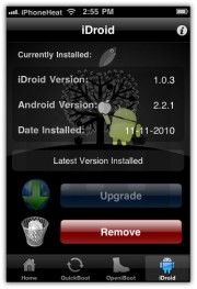 install android 2.2.1 froyo on iPhone