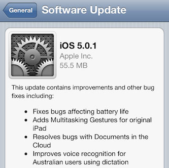 download ios 5.0.1 OTA