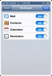 set up outlook email iphone ipad 8