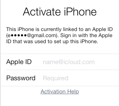 icloud activation lock iphone