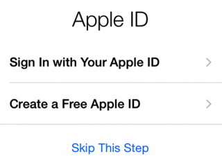iPhone 6 setup Apple ID