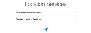 setup iPad Air - location services