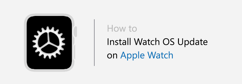 install watch OS software update