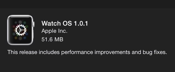 Watch OS 1.0.1