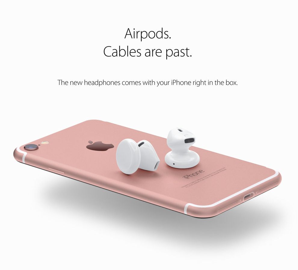 iPhone 7 airpods concept
