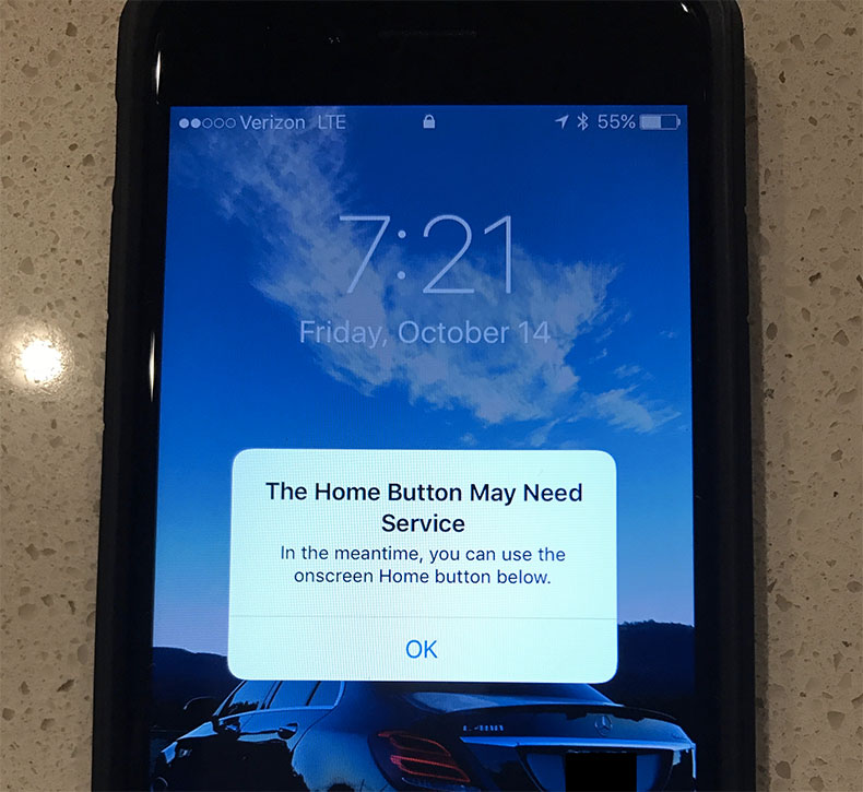 iphone 7 home button malfunction