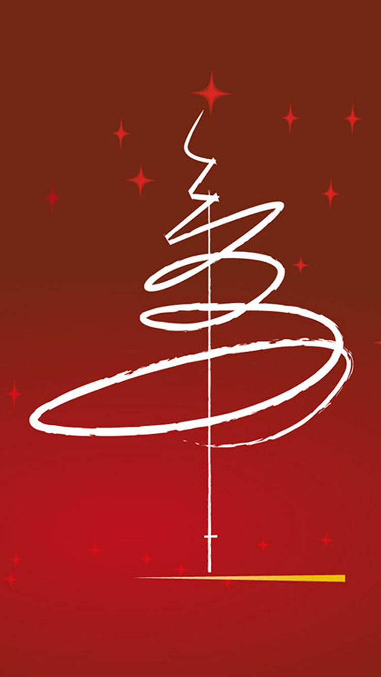 Line tree wallpaper iPhone 7 Christmas 