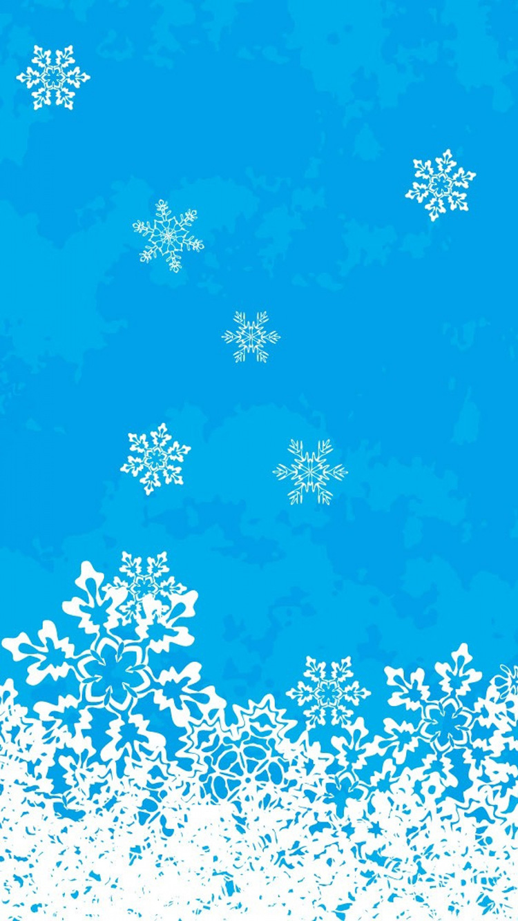 Snowflakes iPhone 7 Christmas wallpaper