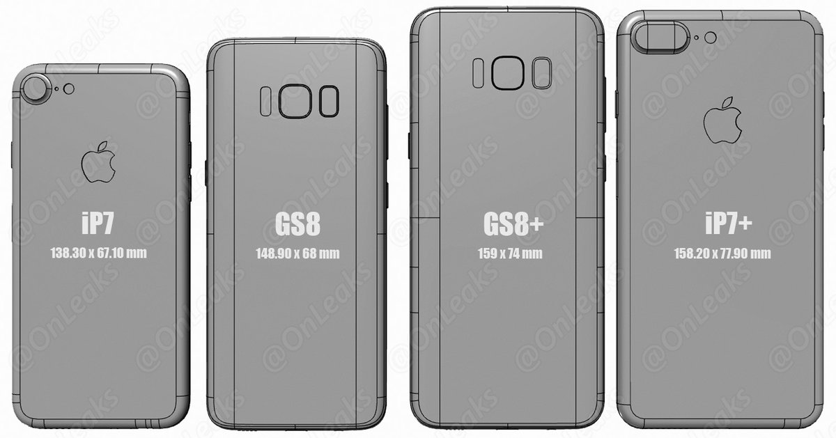 galaxy s8 vs iphone back