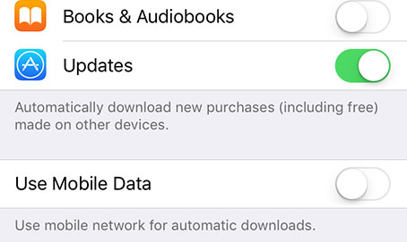 enable wifi app updates