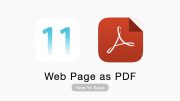 How to Save Web Page as PDF in iOS 11 on iPhone and iPad