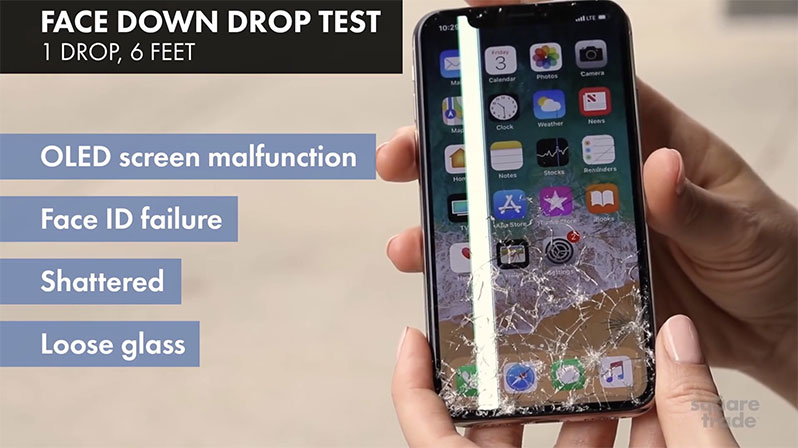 iphone x drop test