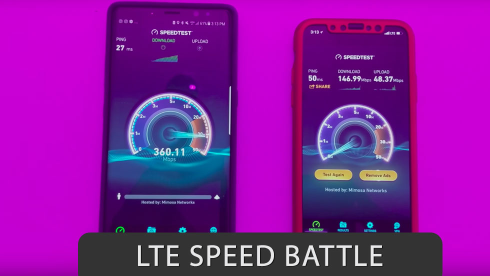 iphone x vs note 8 lte speed test