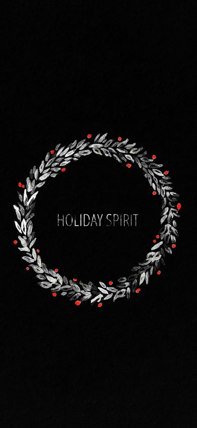 holiday spirit dark christmas wallpaper for iphone x