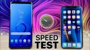 Speed Test: Samsung Galaxy S9+ vs iPhone X