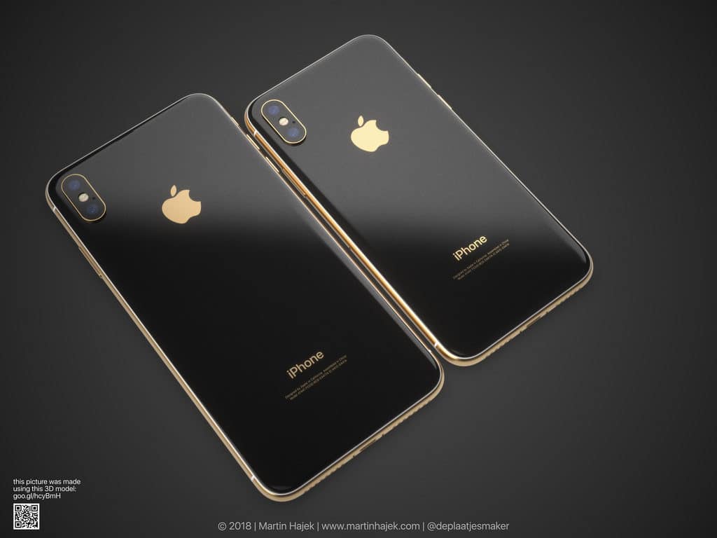 iphone x gold black concept