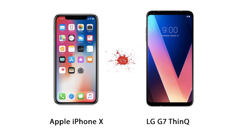 iphone x vs lg g7 thinq specs comparison