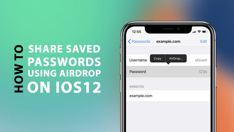 how to share passwords between iphone, ipad, and ipod tocuh