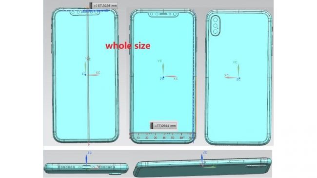 iphone XS size and design