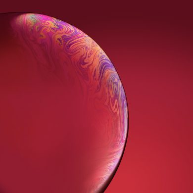 iphone xr wallpaper Bubble Red