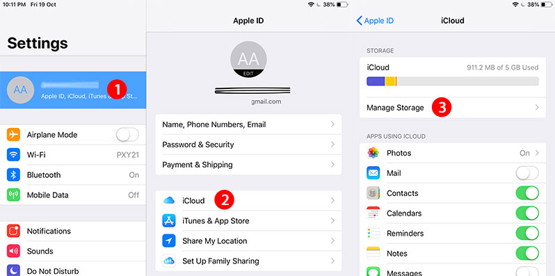 how to delete icloud backup from iphone ipad