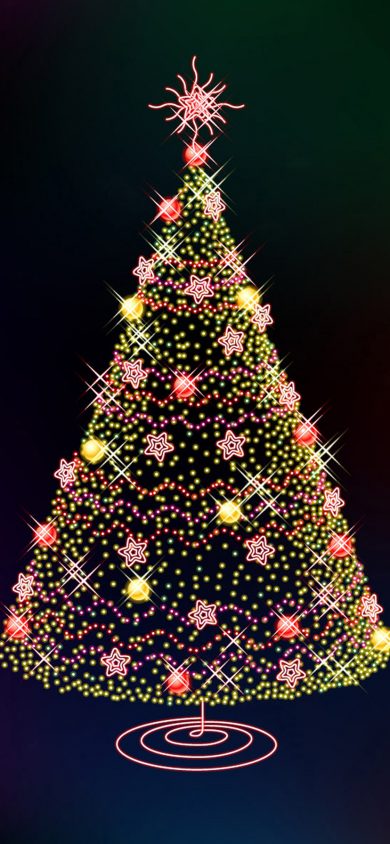 Christmas Tree iPhone XR Wallpaper