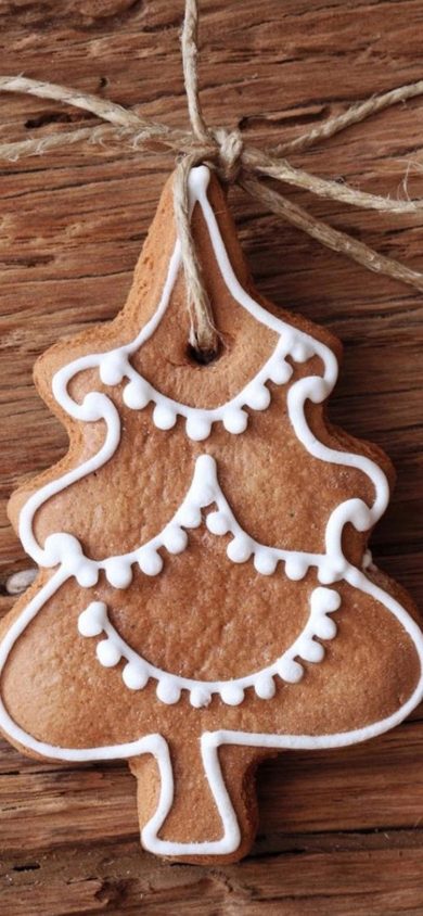 Christmas cookies iPhone XR Wallpaper
