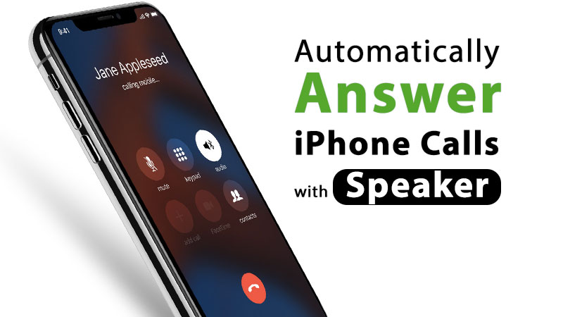 how to automatically answer iphone calls with speaker