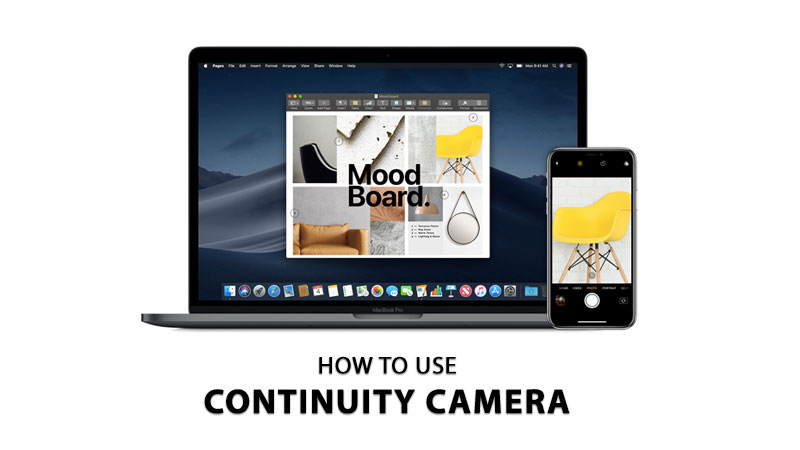 how to use continuity camera on macOS and iPhone