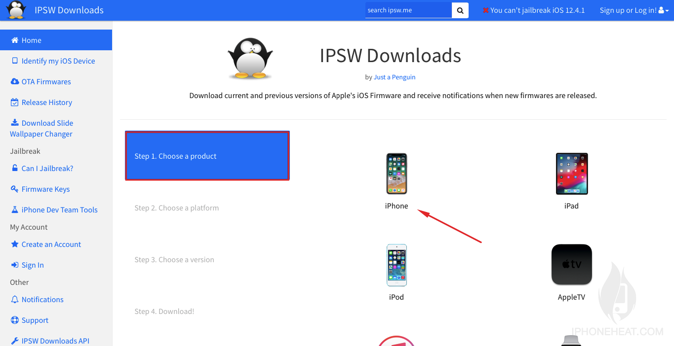 download ipsw ios