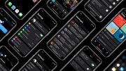 iphone x dark theme concept