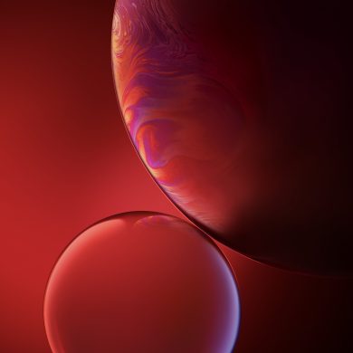 iphone xr wallpaper DoubleBubble Red