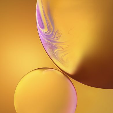 iphone xr wallpaper DoubleBubble Yellow