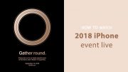 watch iphone 2018 event live online